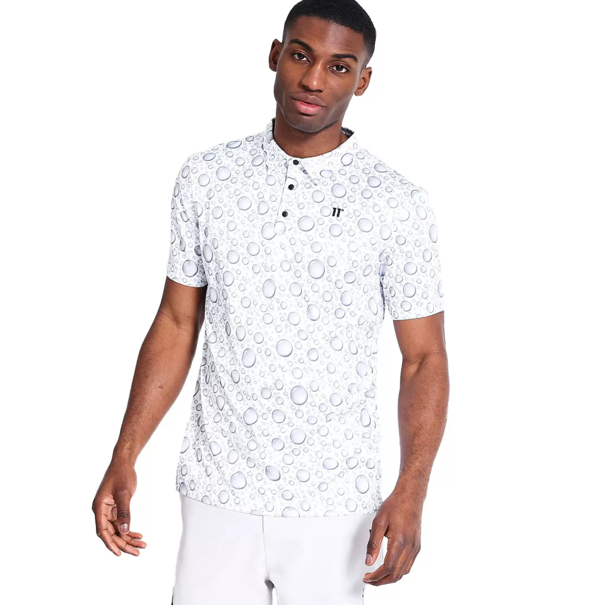 Cheap Men's Bubble Print Golf Polo Shirt Men Men's Golf Polo Shirts