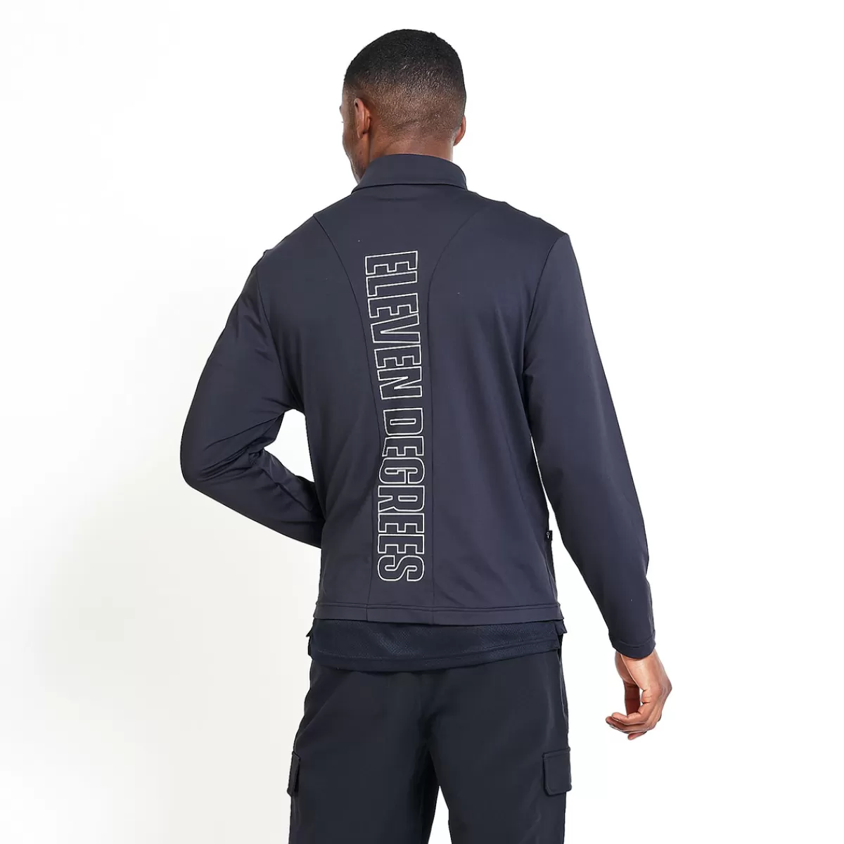 Shop Men's Colour Block Quarter Zip Golf Mid Layer Men Men's Golf Sweaters