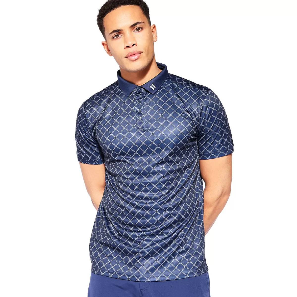 Hot Men's Over Brand Print Golf Polo Shirt Men Men's Golf Polo Shirts