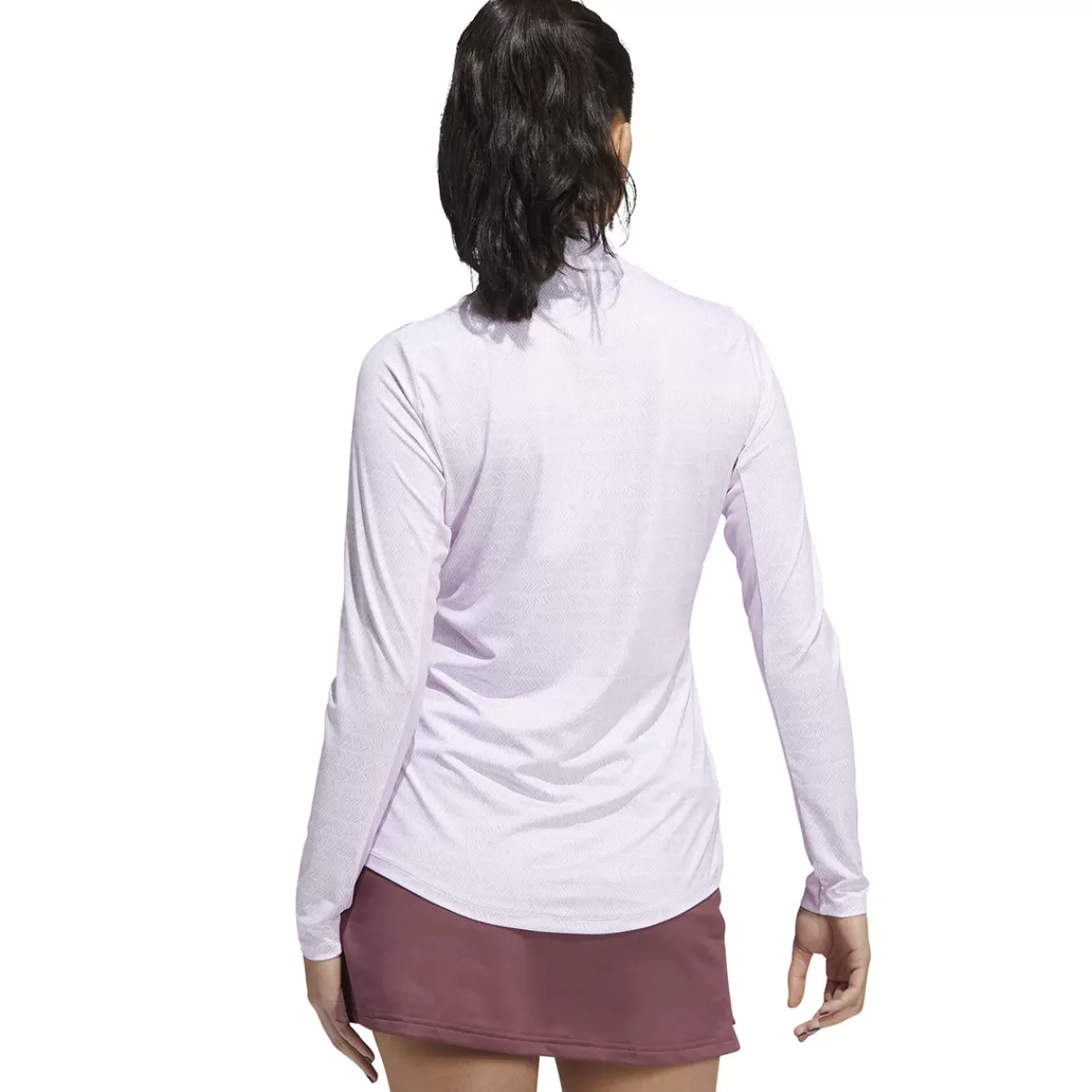 New adidas Golf Ladies Ultimate365 Long Sleeve Polo Shirt Bliss Lilac