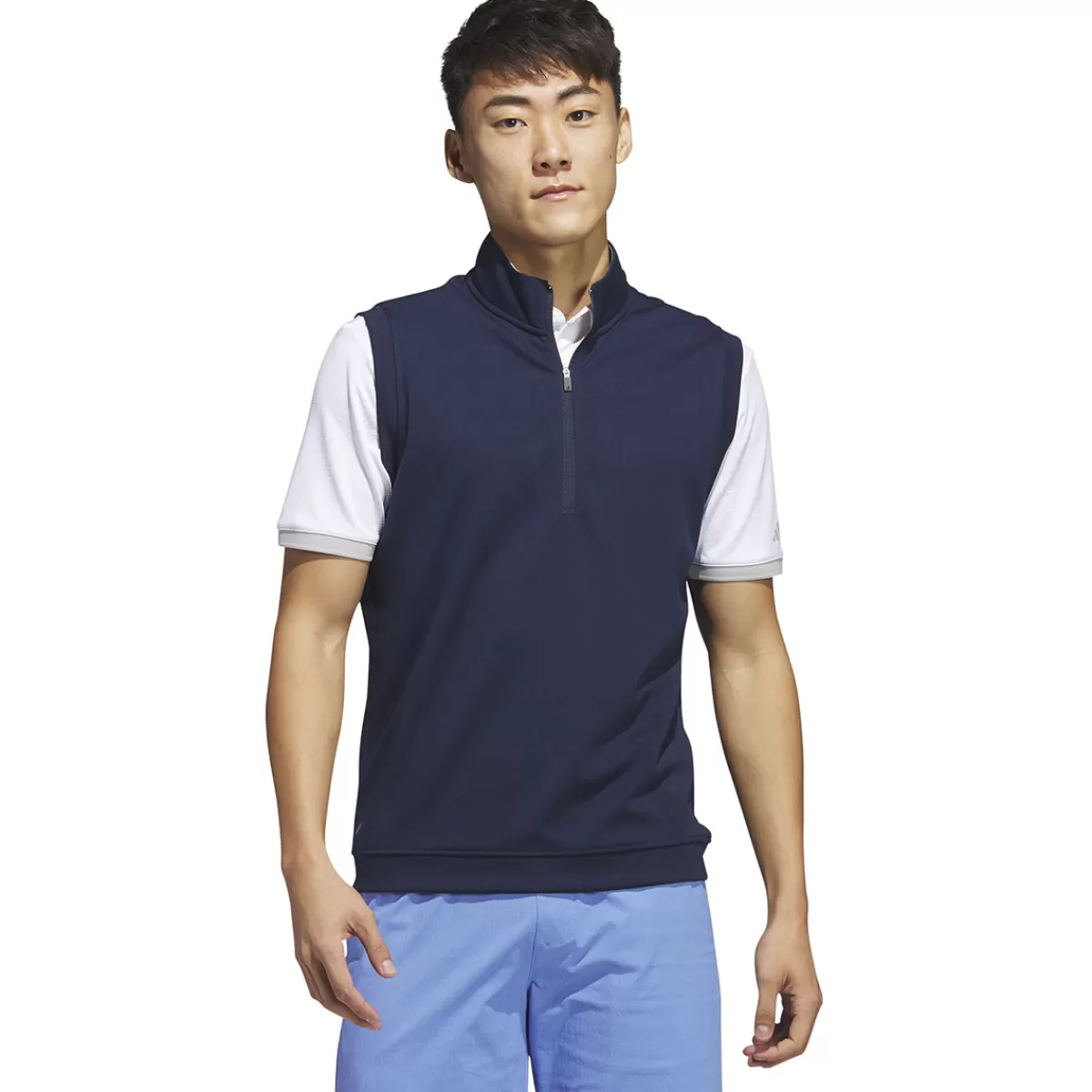 Online Men's Elevated Quarter Zip Golf Vest Men Men's Golf Sweaters
