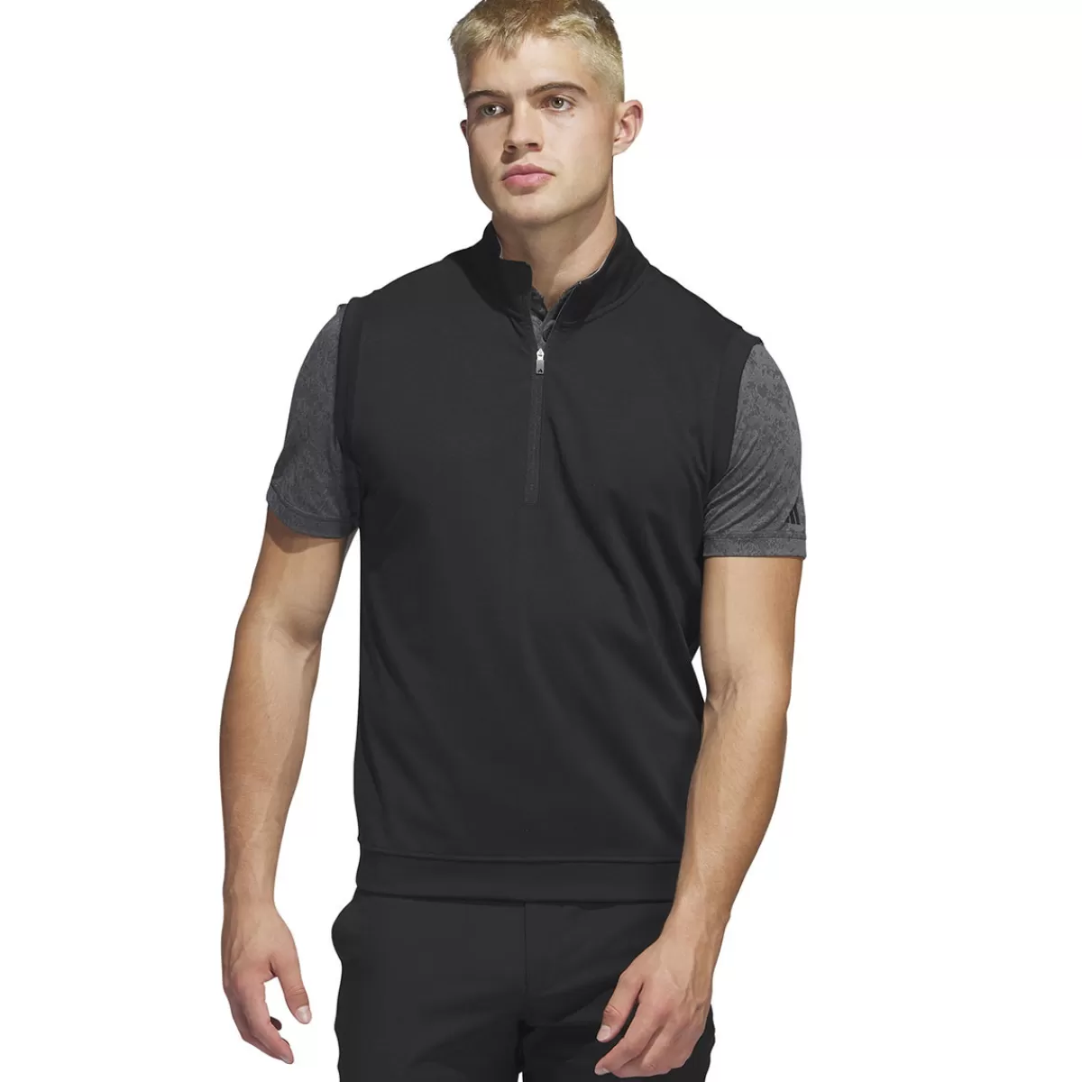 Cheap Men's Elevated Quarter Zip Golf Vest Men Men's Golf Sweaters