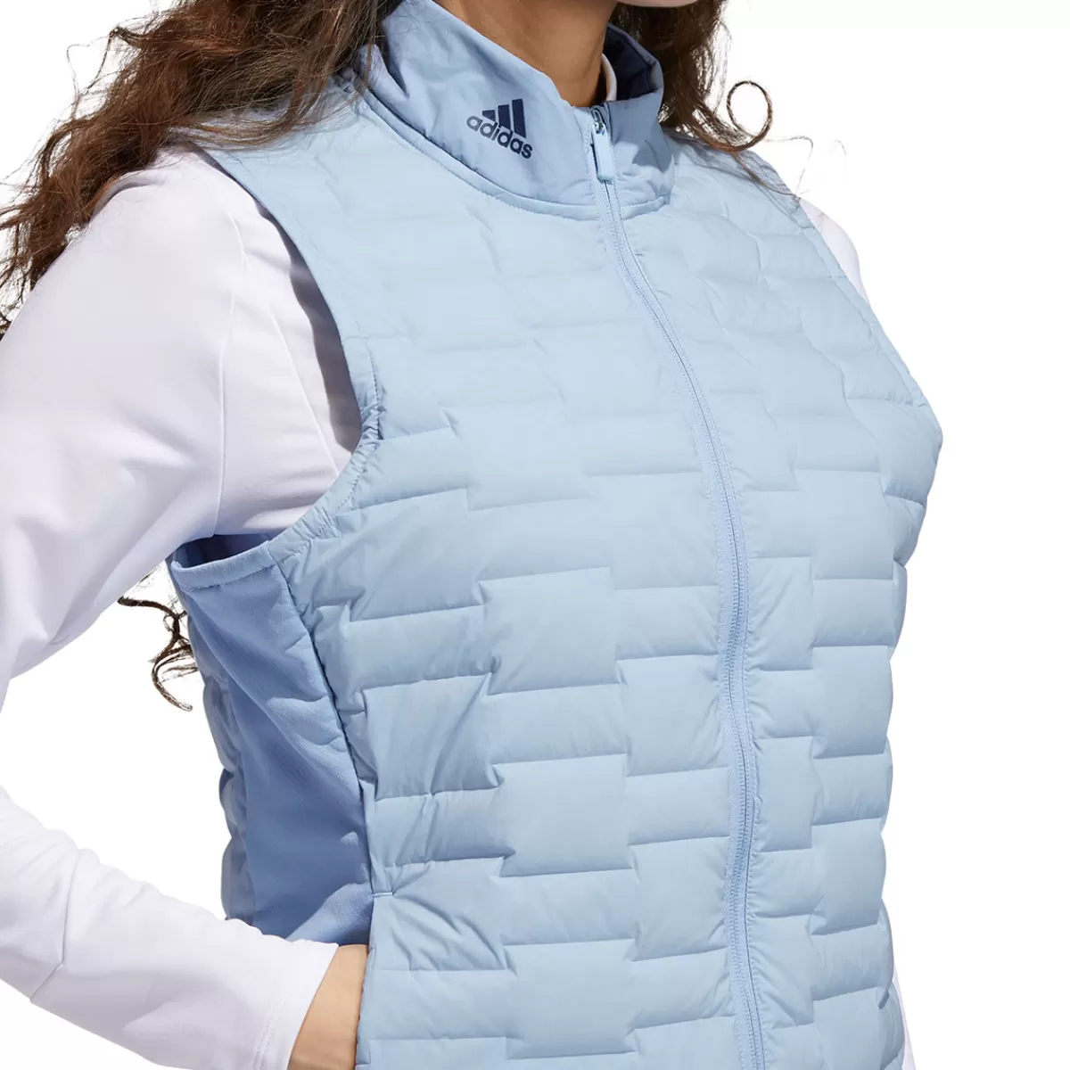 Hot adidas Golf Adidas Ladies Frostguard Quilted Golf Gilet Ambient Sky