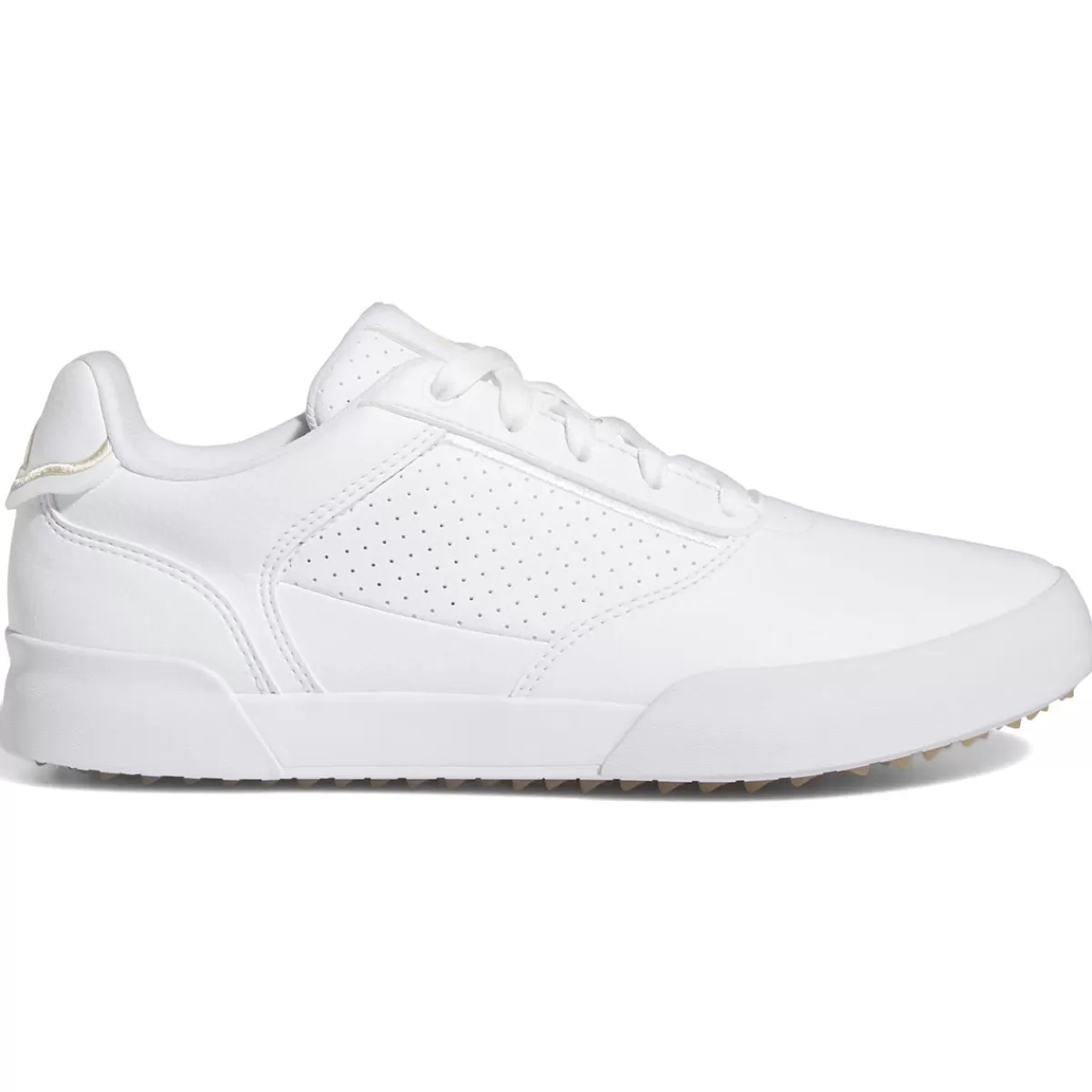 Outlet adidas Golf Adidas Ladies Retrocross Waterproof Spikeless Golf Shoes White Sand/Gum Three