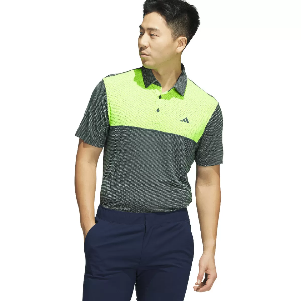 New Adidas Men's Core Colourblock Golf Polo Shirt Men Men's Golf Polo Shirts