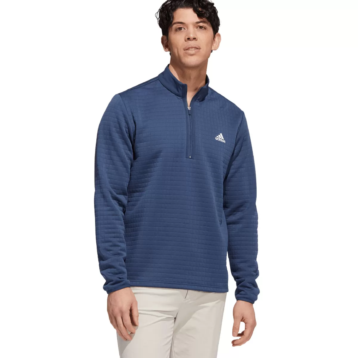 Cheap Adidas Men's Dwr Quarter Zip Golf Mid Layer Men Men's Golf Sweaters