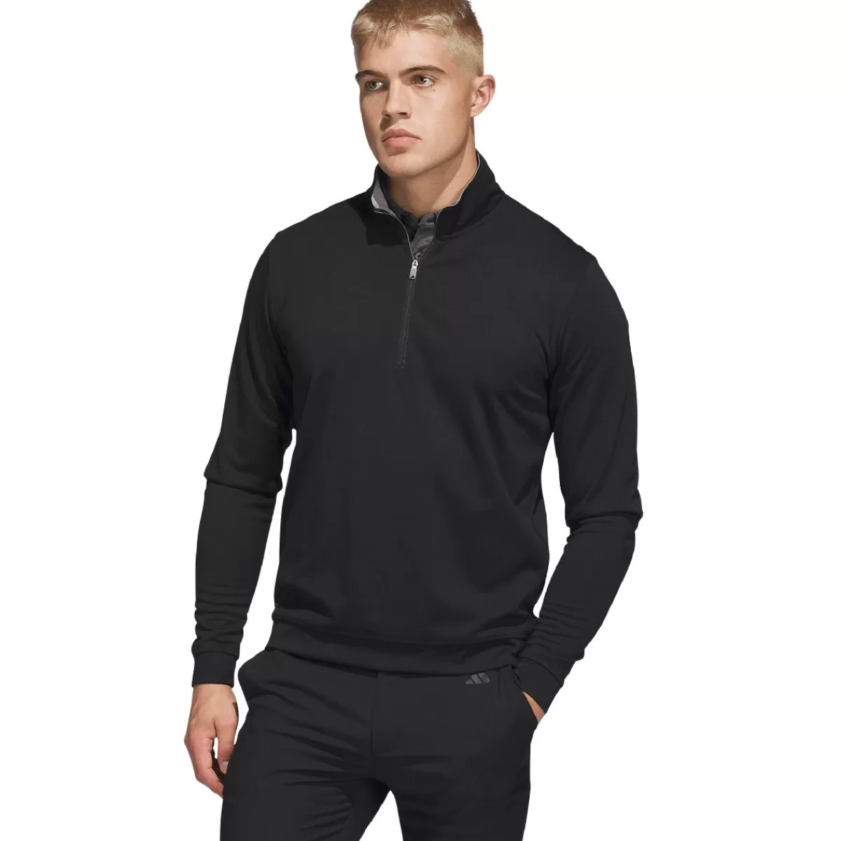 Cheap Adidas Men's Elevated Half Zip Golf Mid Layer Men Men's Golf Sweaters