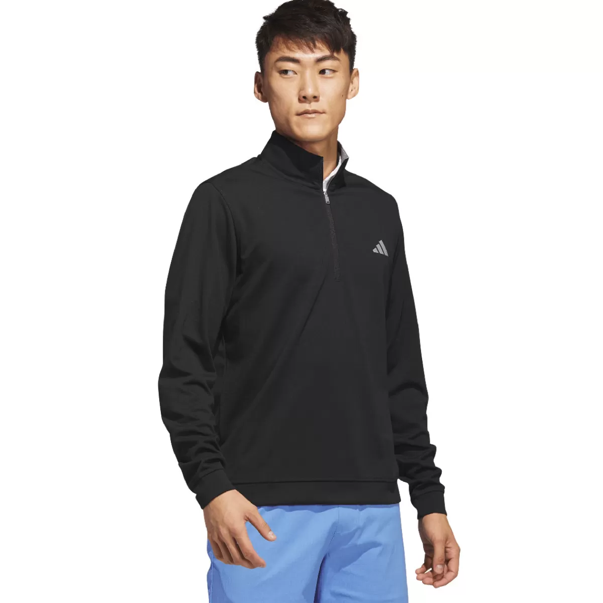 Cheap Adidas Men's Elevated Quarter Zip Golf Mid Layer Men Men's Golf Sweaters