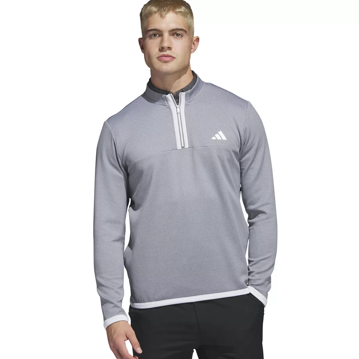 Discount Adidas Men's Microdot Quarter Zip Golf Mid Layer Men Men's Golf Sweaters