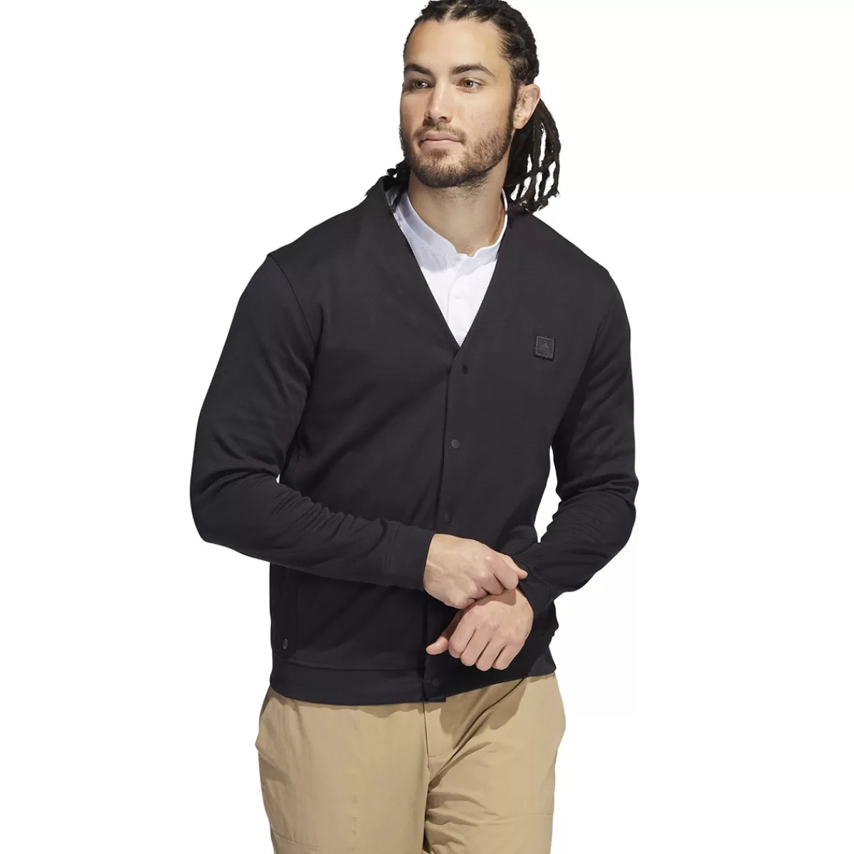 Discount Adidas Men's Primegreen Cardigan Golf Midlayer Men Men's Golf Sweaters