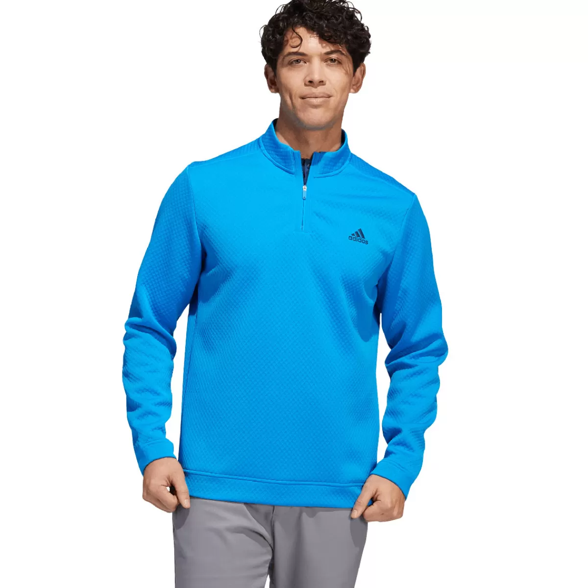 Flash Sale Adidas Men's Primegreen Water-Resistant Quarter Zip Golf Mid Layer Men Men's Golf Sweaters