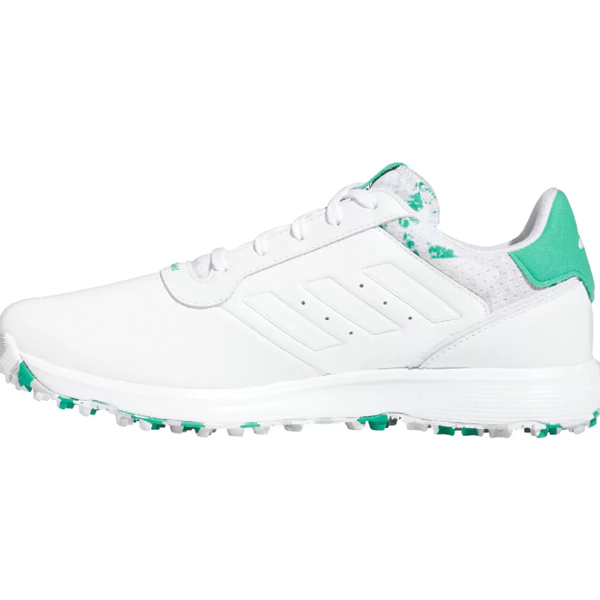 Cheap adidas Golf Adidas Men's S2G Leather Waterproof Spikeless Golf Shoes White/Grey/Green