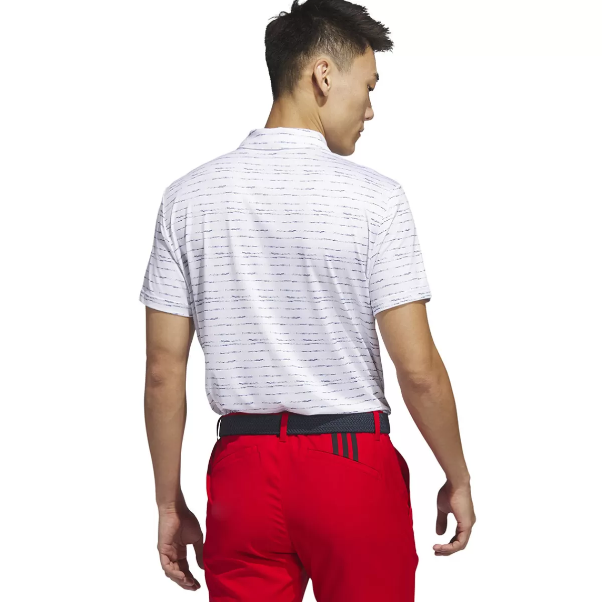 Best Sale adidas Golf Adidas Men's Stripe Zip Golf Polo Shirt