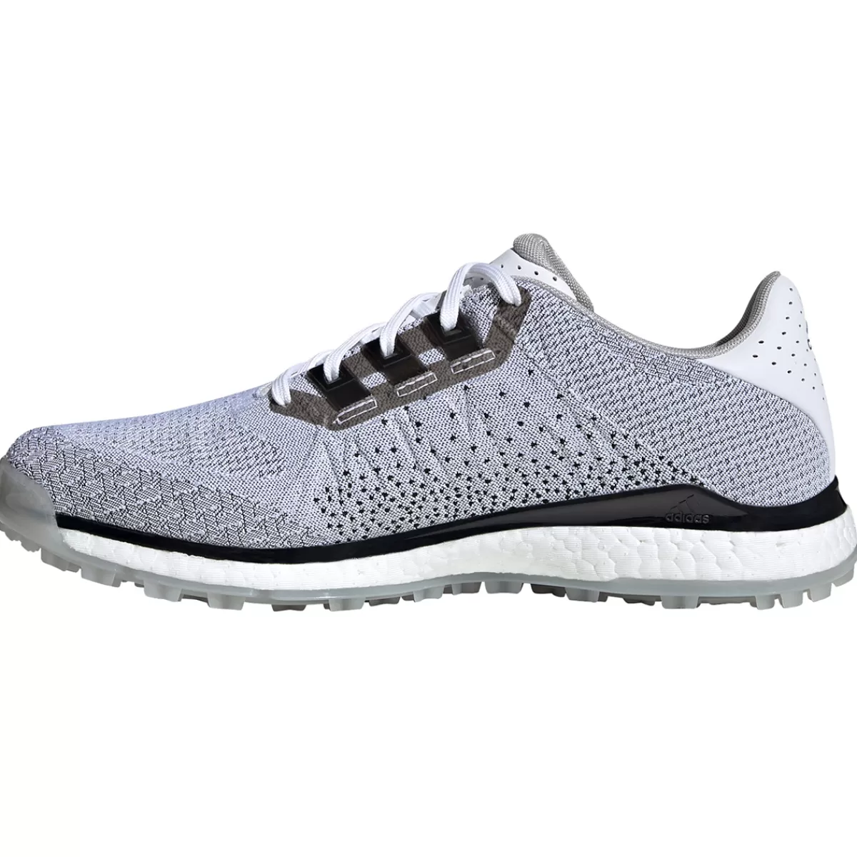 Flash Sale adidas Golf Adidas Men's Tour 360 Xt-Sl Textile Waterproof Spikeless Golf Shoes White/Black/Silver