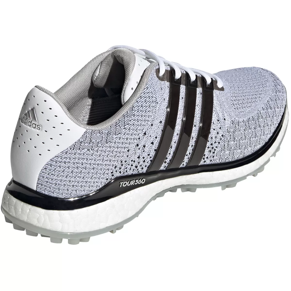 Flash Sale adidas Golf Adidas Men's Tour 360 Xt-Sl Textile Waterproof Spikeless Golf Shoes White/Black/Silver