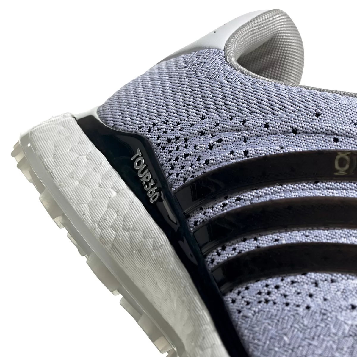 Flash Sale adidas Golf Adidas Men's Tour 360 Xt-Sl Textile Waterproof Spikeless Golf Shoes White/Black/Silver