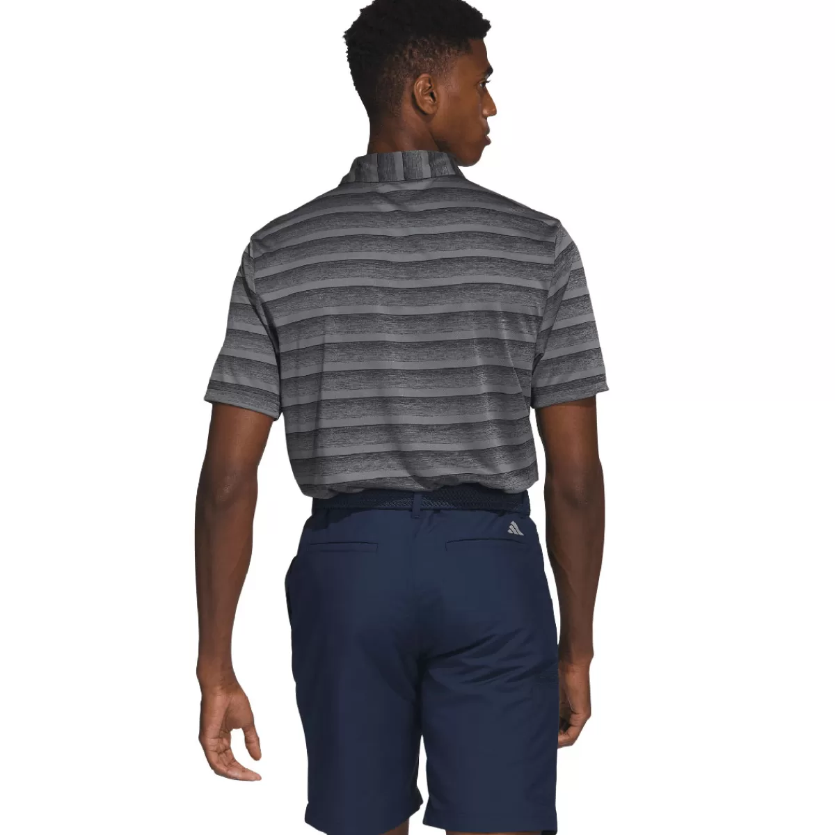Sale adidas Golf Adidas Men's Two-Colour Striped Golf Polo Shirt