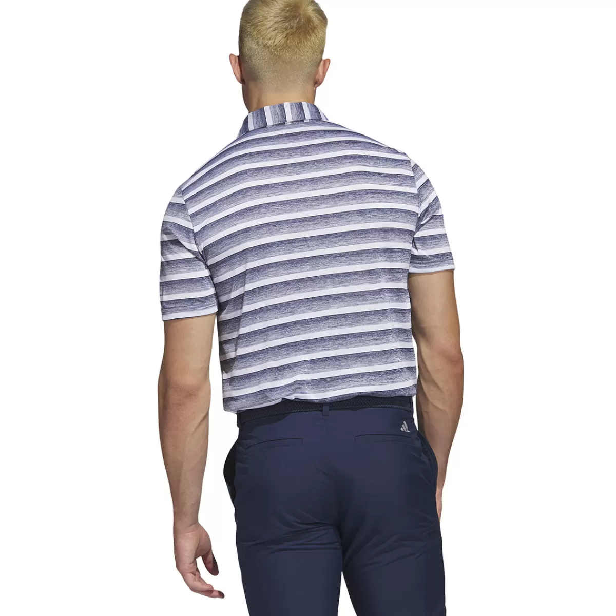 Cheap adidas Golf Adidas Men's Two-Colour Striped Golf Polo Shirt