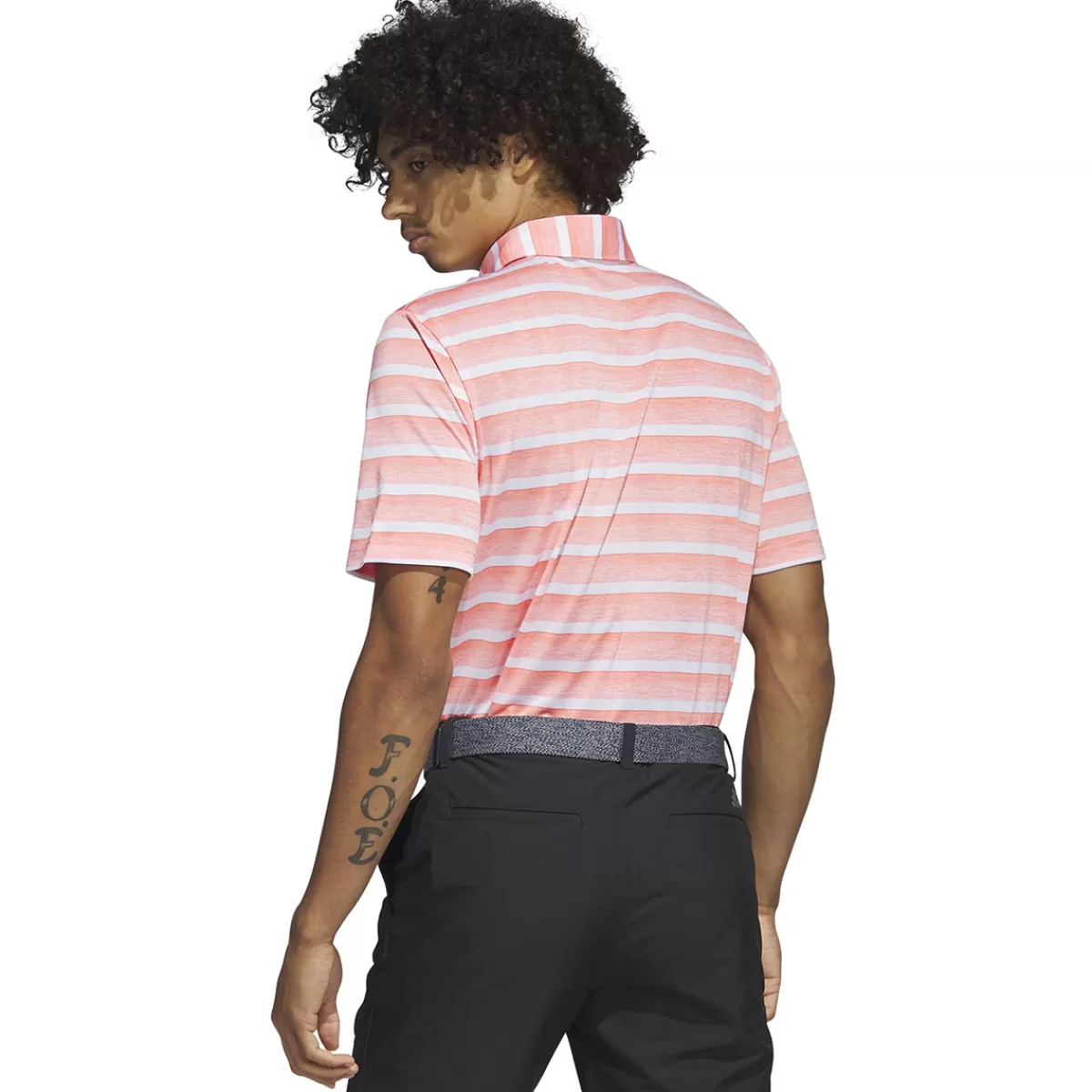Best adidas Golf Adidas Men's Two-Colour Striped Golf Polo Shirt