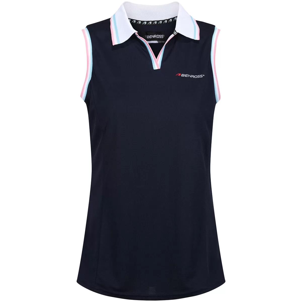 Online Benross Ladies Tipped Sleeveless Stretch Golf Polo Shirt