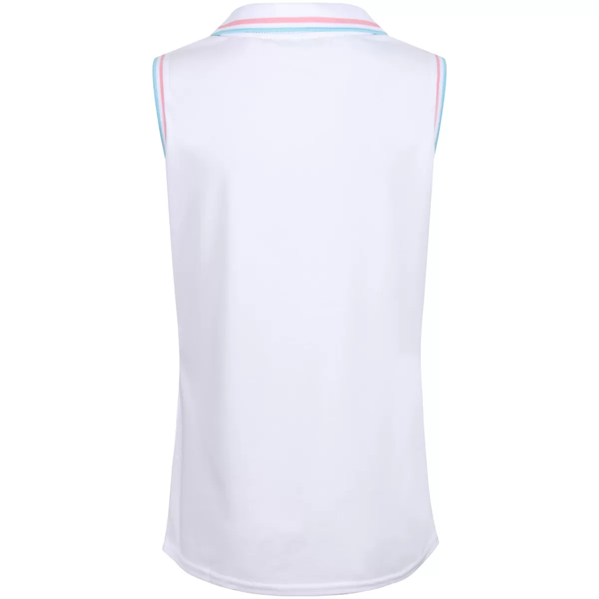 New Benross Ladies Tipped Sleeveless Stretch Golf Polo Shirt