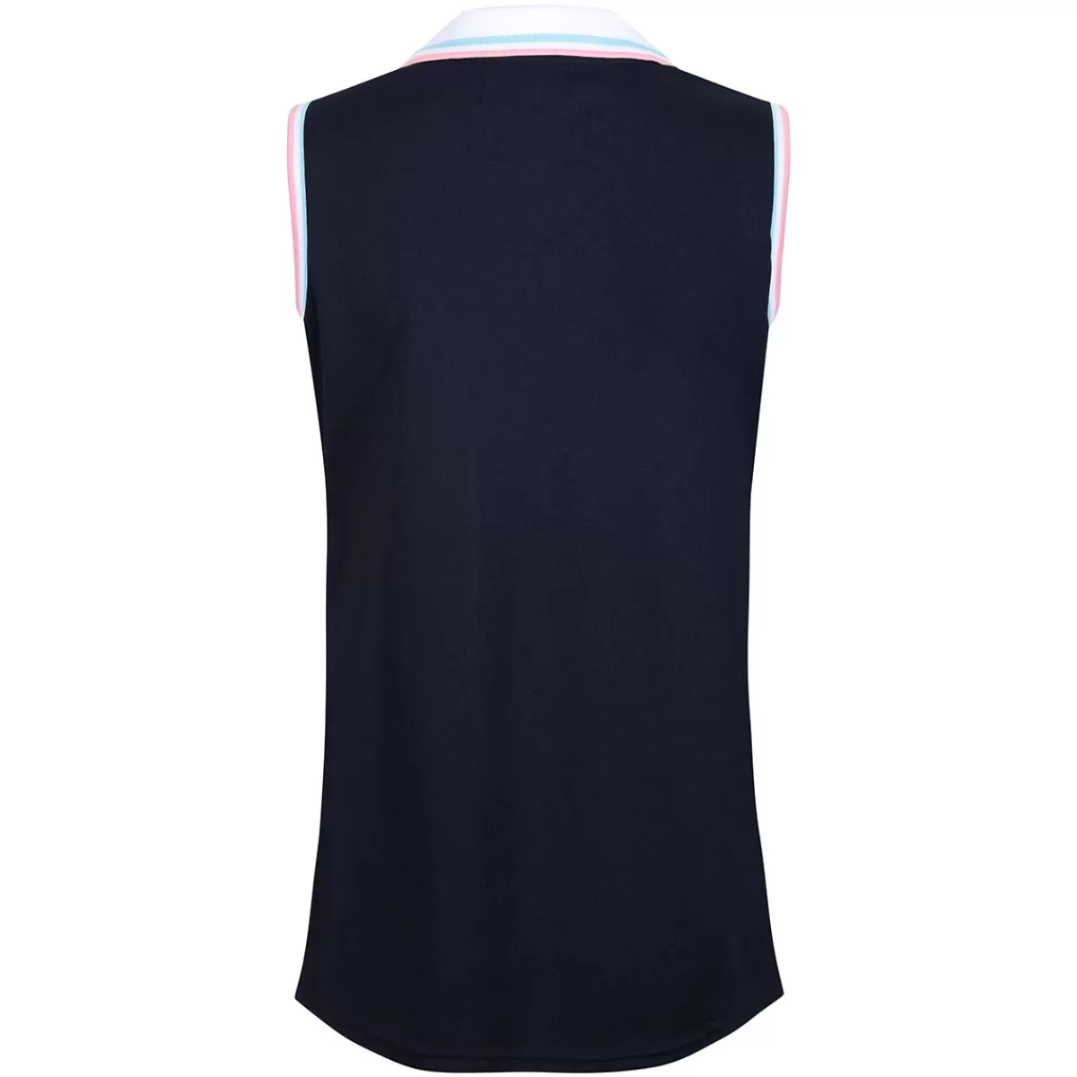 Online Benross Ladies Tipped Sleeveless Stretch Golf Polo Shirt
