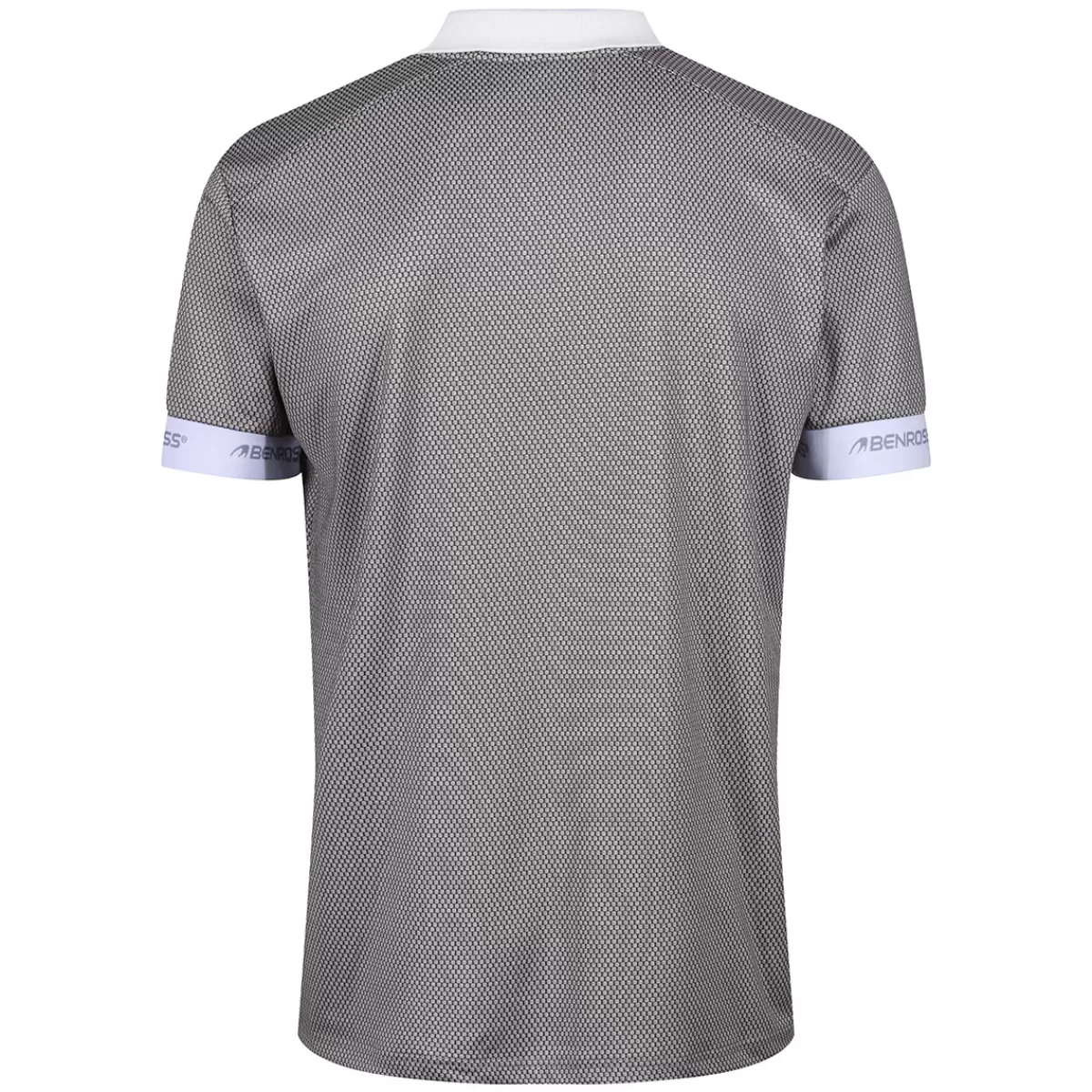 Cheap Benross Men's Honeycomb Jacquard Golf Polo Shirt Mid Grey