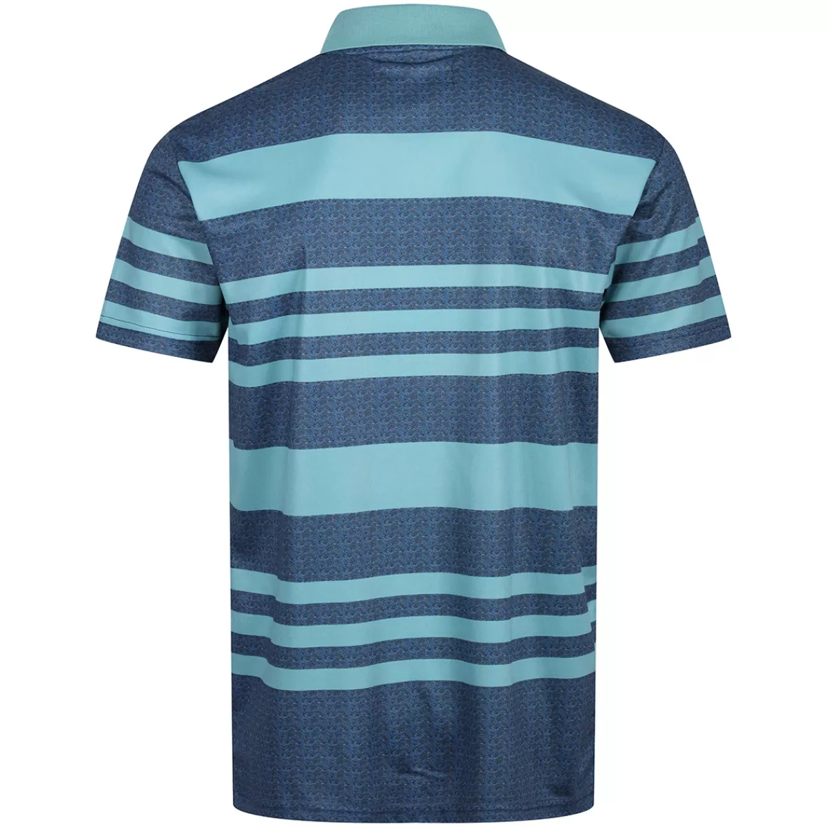 Best Benross Men's Marl Stripe Stretch Golf Polo Shirt