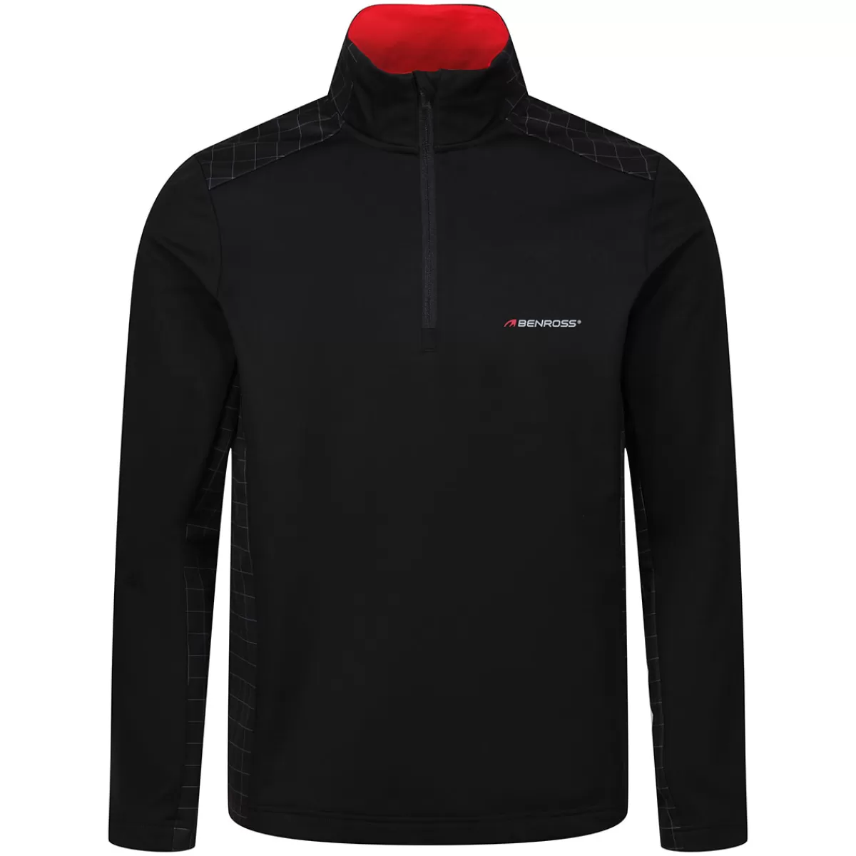 New Men's Softshell Grid Half Zip Golf Mid Layer Men Men's Golf Sweaters