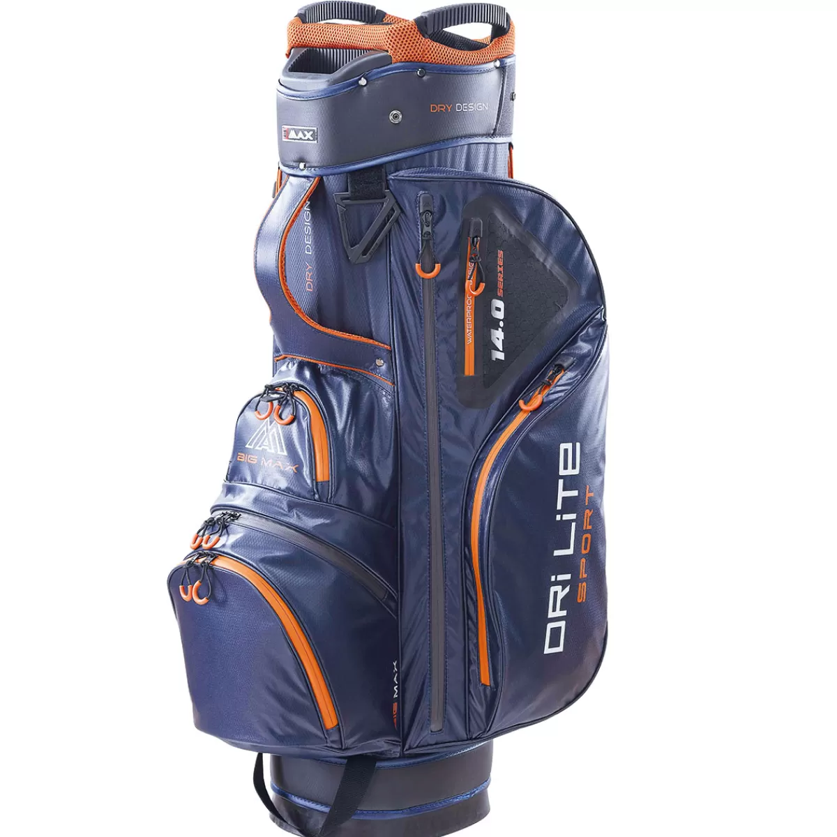 Cheap BIG MAX Dri Lite Sport Cart Bag Steel Blue/Black/Orange