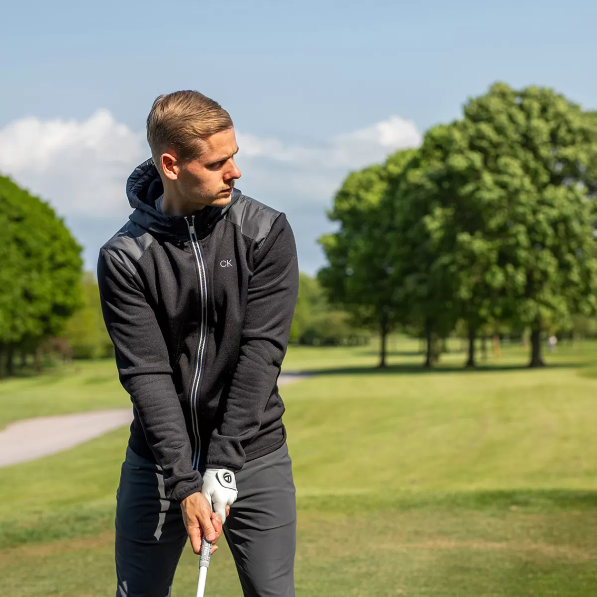 Outlet Men's Full Zip Golf Hoodie Men Men's Golf Jackets