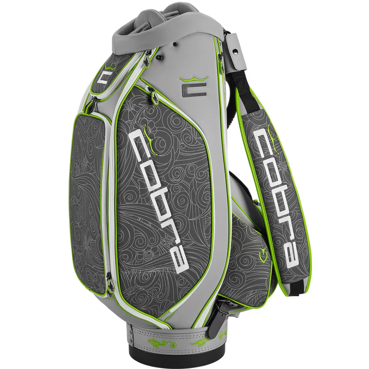 Sale Cobra Golf Cobra Limited-Edition Gust O' Wind Tour Golf Staff Bag White/Greenery
