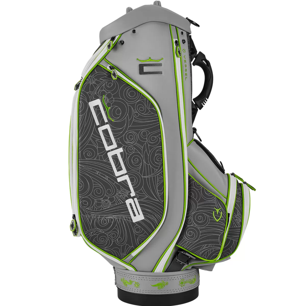 Sale Cobra Golf Cobra Limited-Edition Gust O' Wind Tour Golf Staff Bag White/Greenery