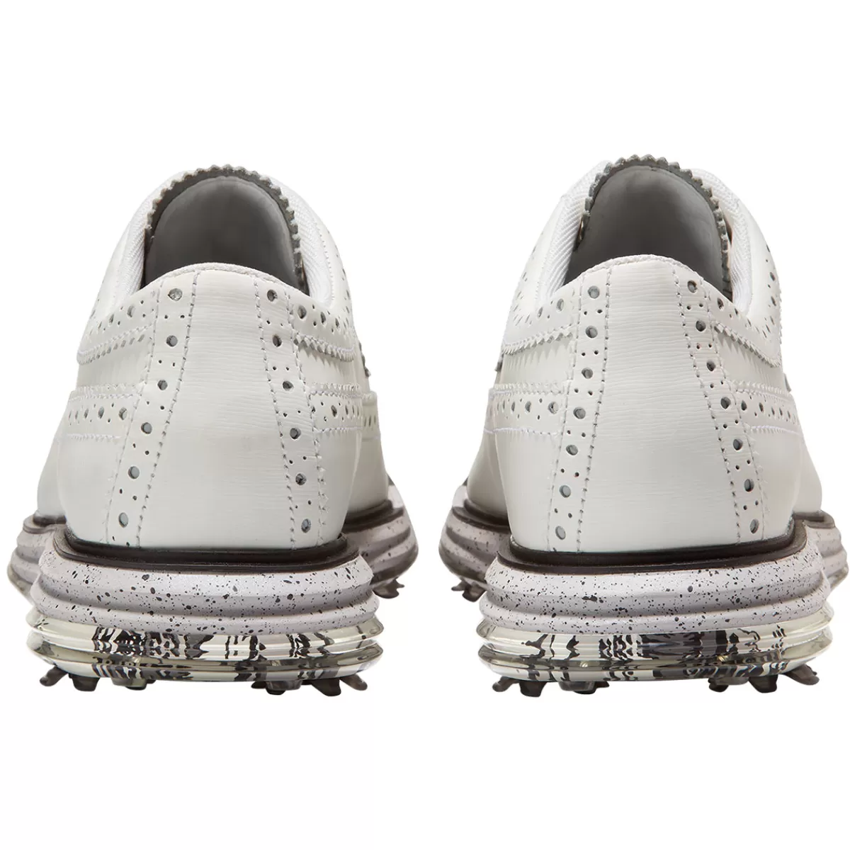 Clearance Cole Haan Men's Og Tour Golf Waterproof Spiked Golf Shoes White/Harbor Mist/Tiger Camo