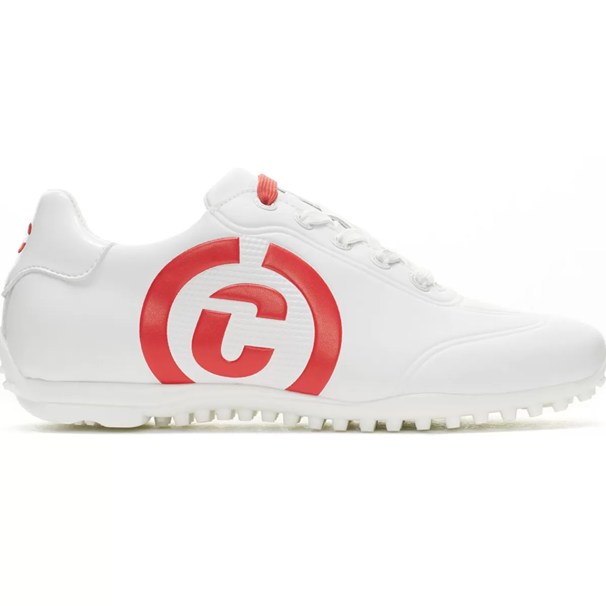 Flash Sale Duca Del Cosma Ladies Queenscup Waterproof Spikeless Golf Shoes White/Red