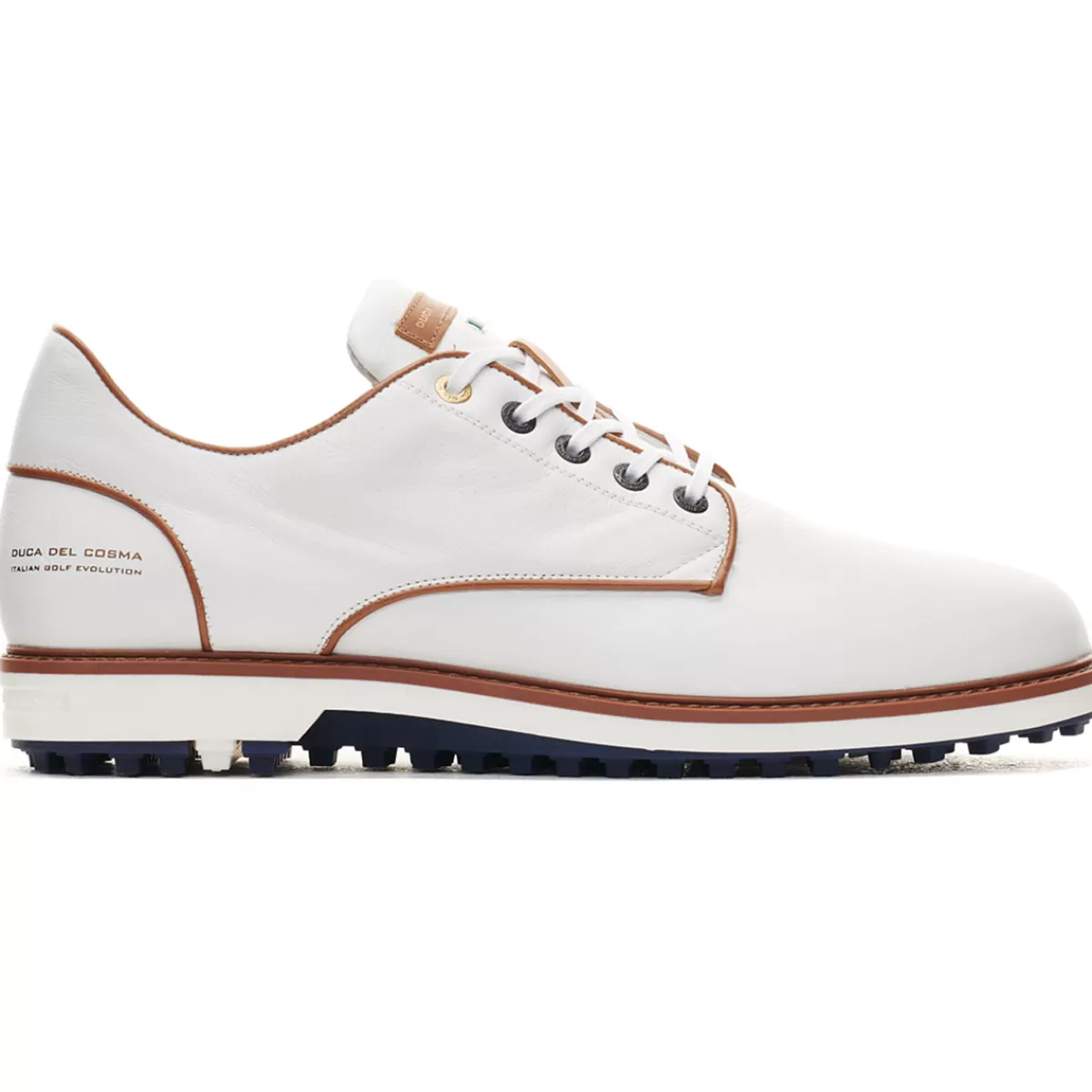 Online Duca Del Cosma Men's El Paso Waterproof Spikeless Golf Shoes White