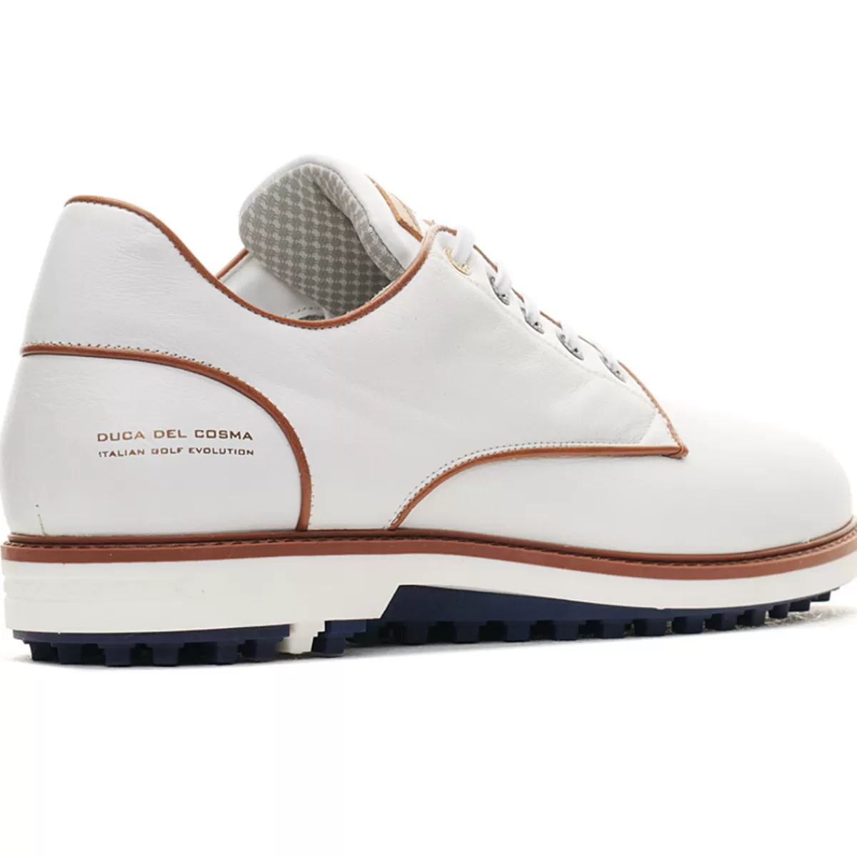 Online Duca Del Cosma Men's El Paso Waterproof Spikeless Golf Shoes White