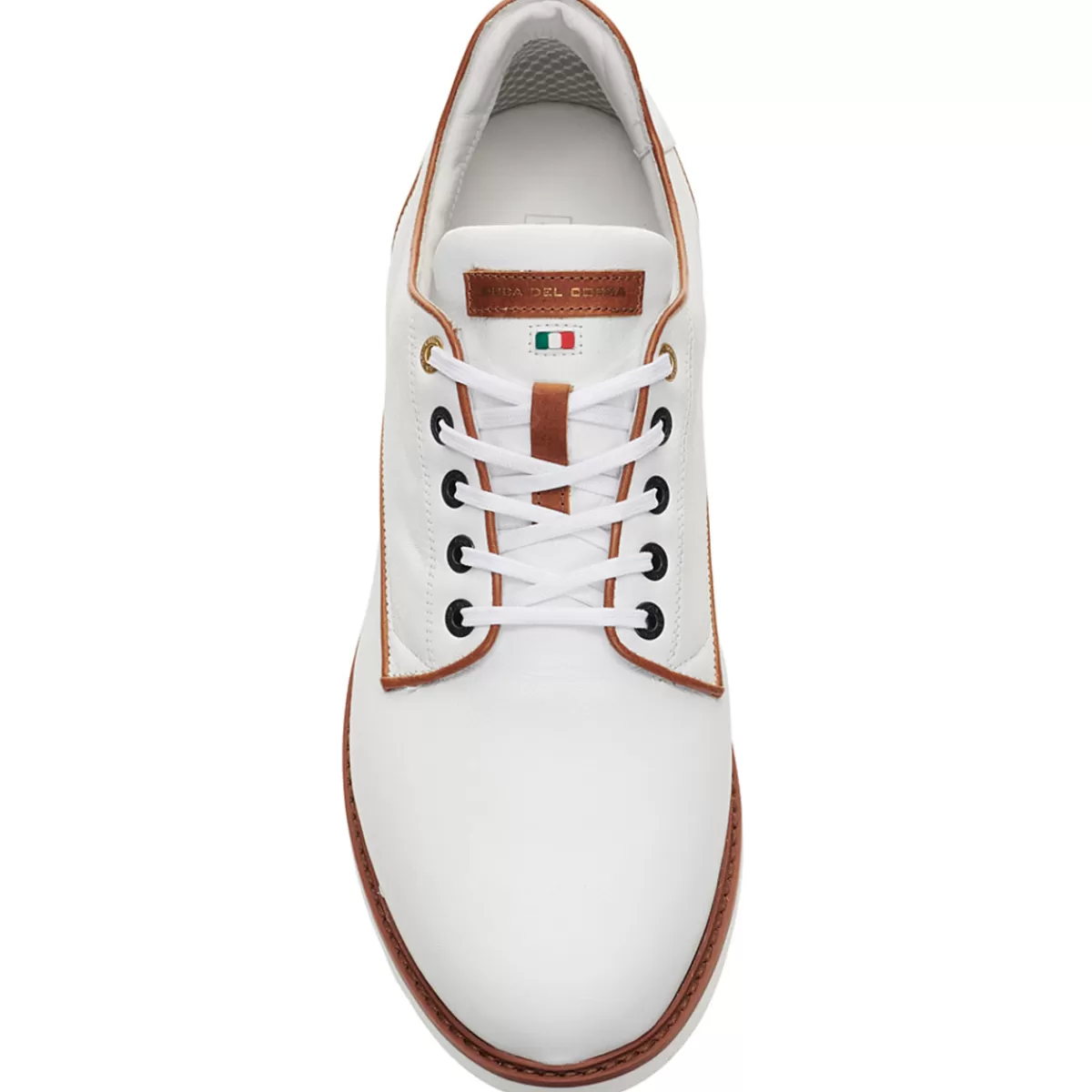 Online Duca Del Cosma Men's El Paso Waterproof Spikeless Golf Shoes White