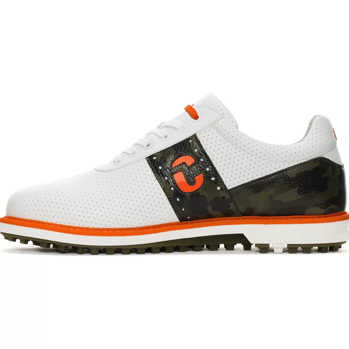 Best Sale Duca Del Cosma Men's Jl1 Waterproof Spikeless Golf Shoes White/Camo Green