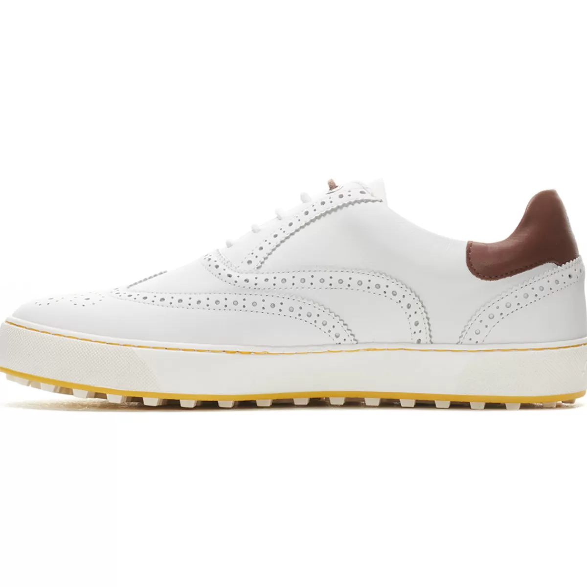 Discount Duca Del Cosma Men's Regent Spikeless Golf Shoes White