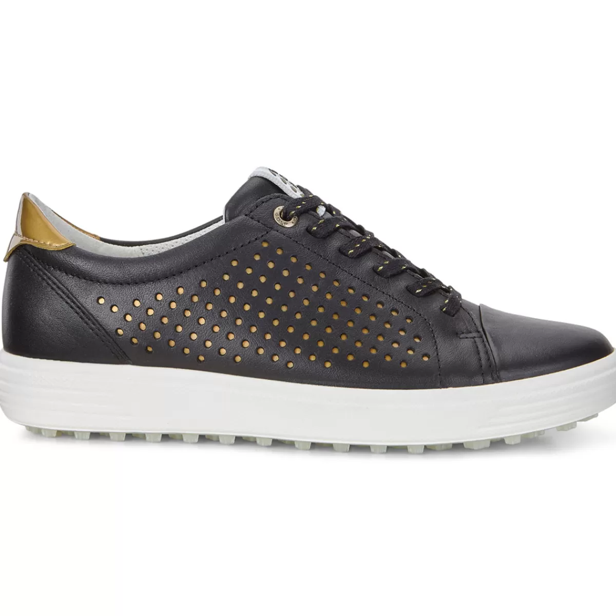 Shop ECCO Ladies Casual Hybrid Waterproof Spikeless Golf Shoes Black