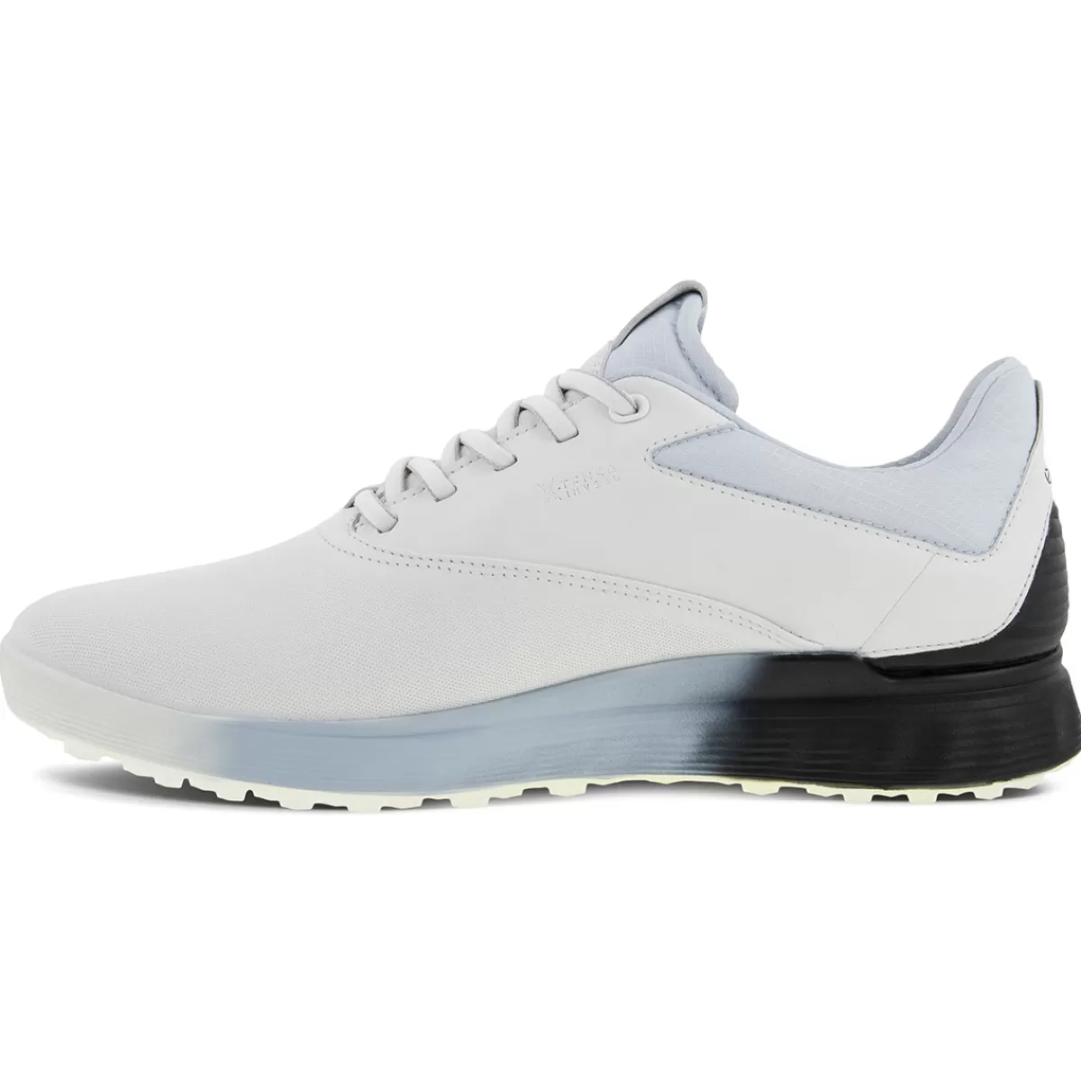 Store ECCO Men's S-Three Waterproof Spikeless Golf Shoes White/Black/Air