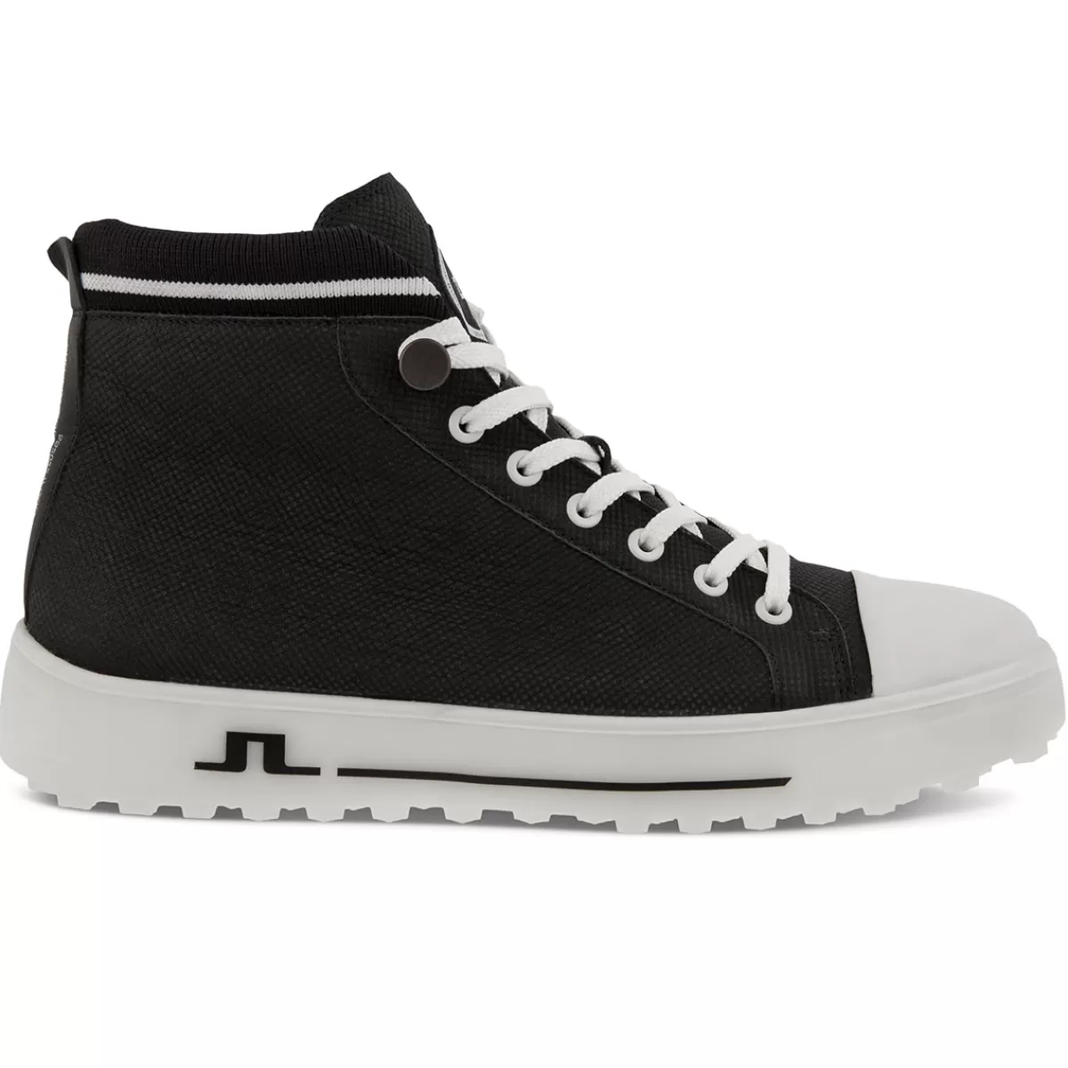 Shop ECCO Men's X J.Lindeberg Chukka Limited-Edition Spikeless Golf Shoes Black/White