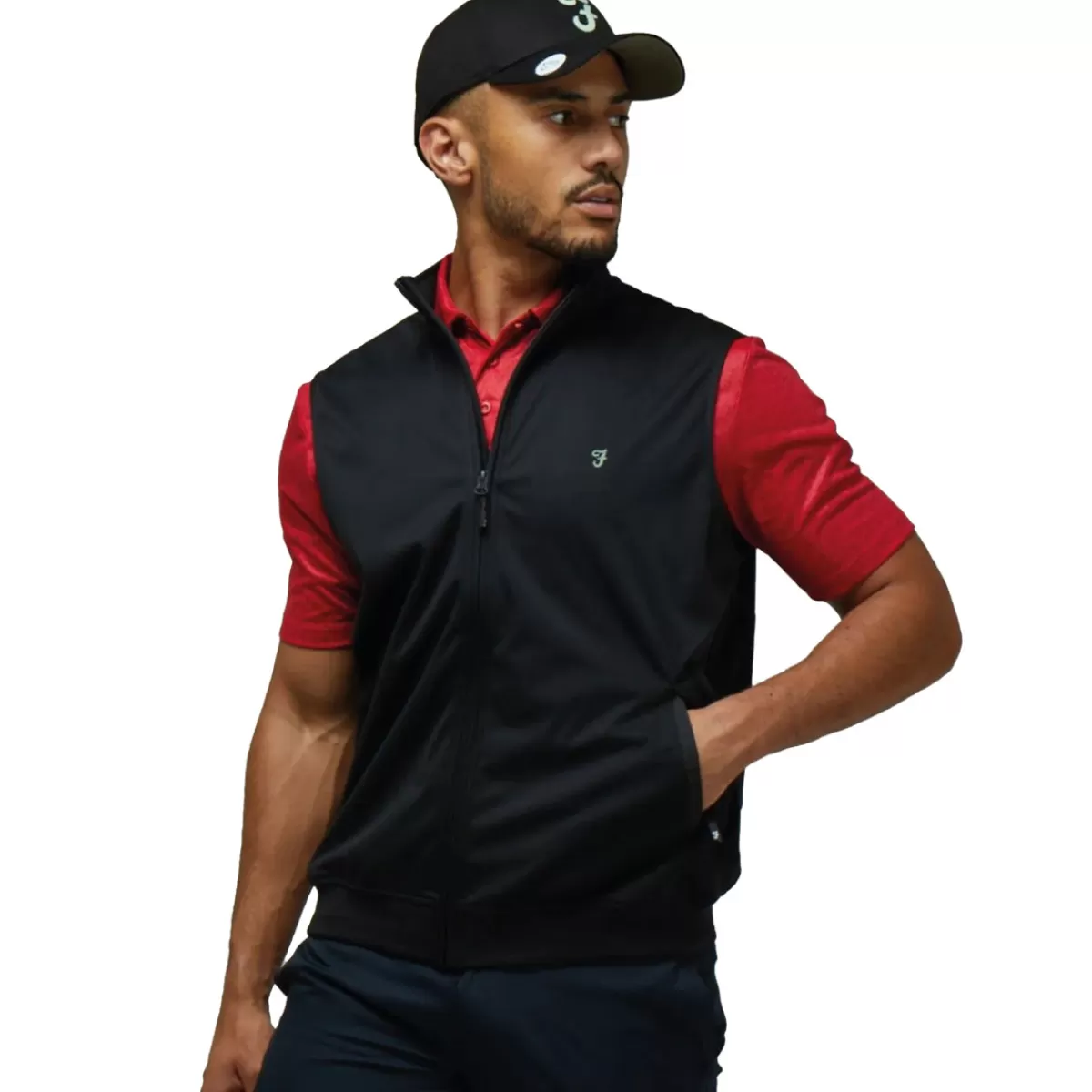 New Men's Hebron Full Zip Golf Gilet Men Men's Golf Jackets