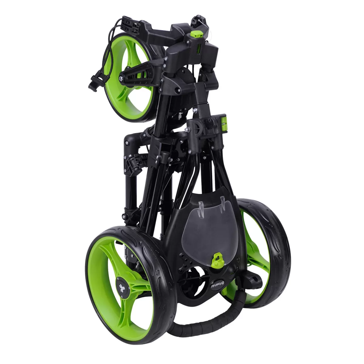 Fashion Fast Fold Fastfold 360 3 Wheel Push Trolley Black/Lime