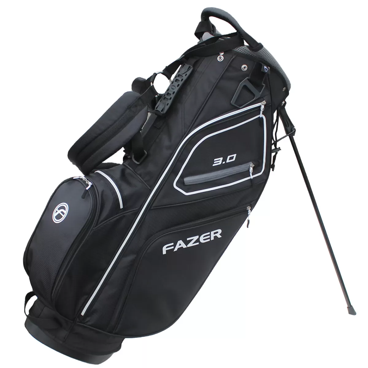 Outlet Fazer 3.0 Lightweight Golf Stand Bag Black/Silver