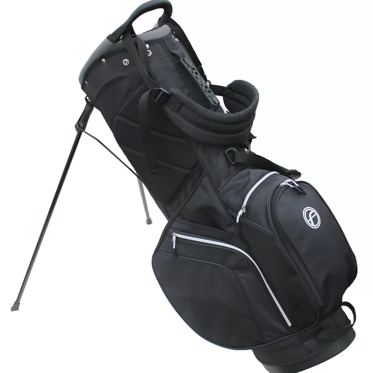 Outlet Fazer 3.0 Lightweight Golf Stand Bag Black/Silver