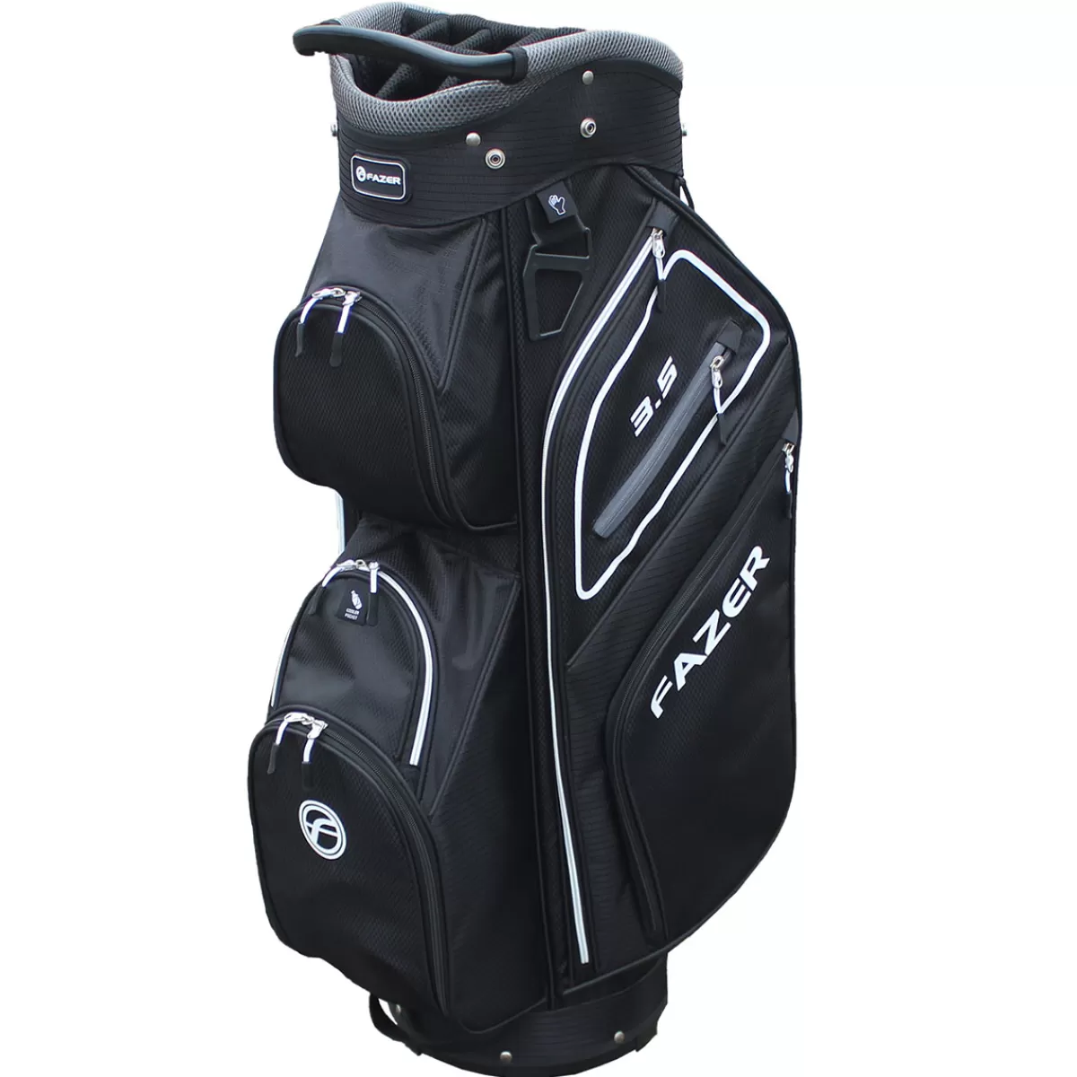 Cheap Fazer 3.5 Lightweight Golf Cart Bag Black/Silver
