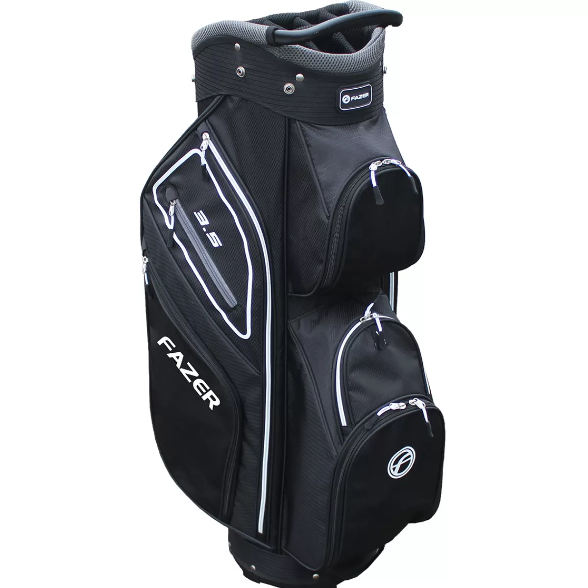 Cheap Fazer 3.5 Lightweight Golf Cart Bag Black/Silver