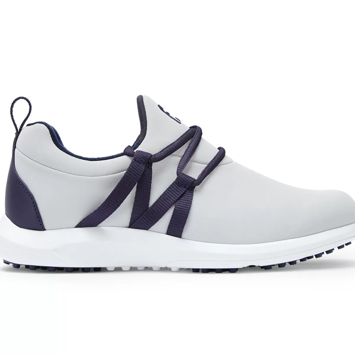 Best Sale FootJoy Ladies Leisure Slip-On Waterproof Spikeless Golf Shoes Light Grey/Navy